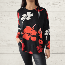 Cargar imagen en el visor de la galería, Sweater estampado, fondo Negro
