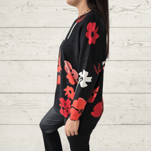 Cargar imagen en el visor de la galería, Sweater estampado, fondo Negro

