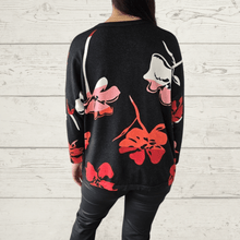 Cargar imagen en el visor de la galería, Sweater estampado, fondo Negro

