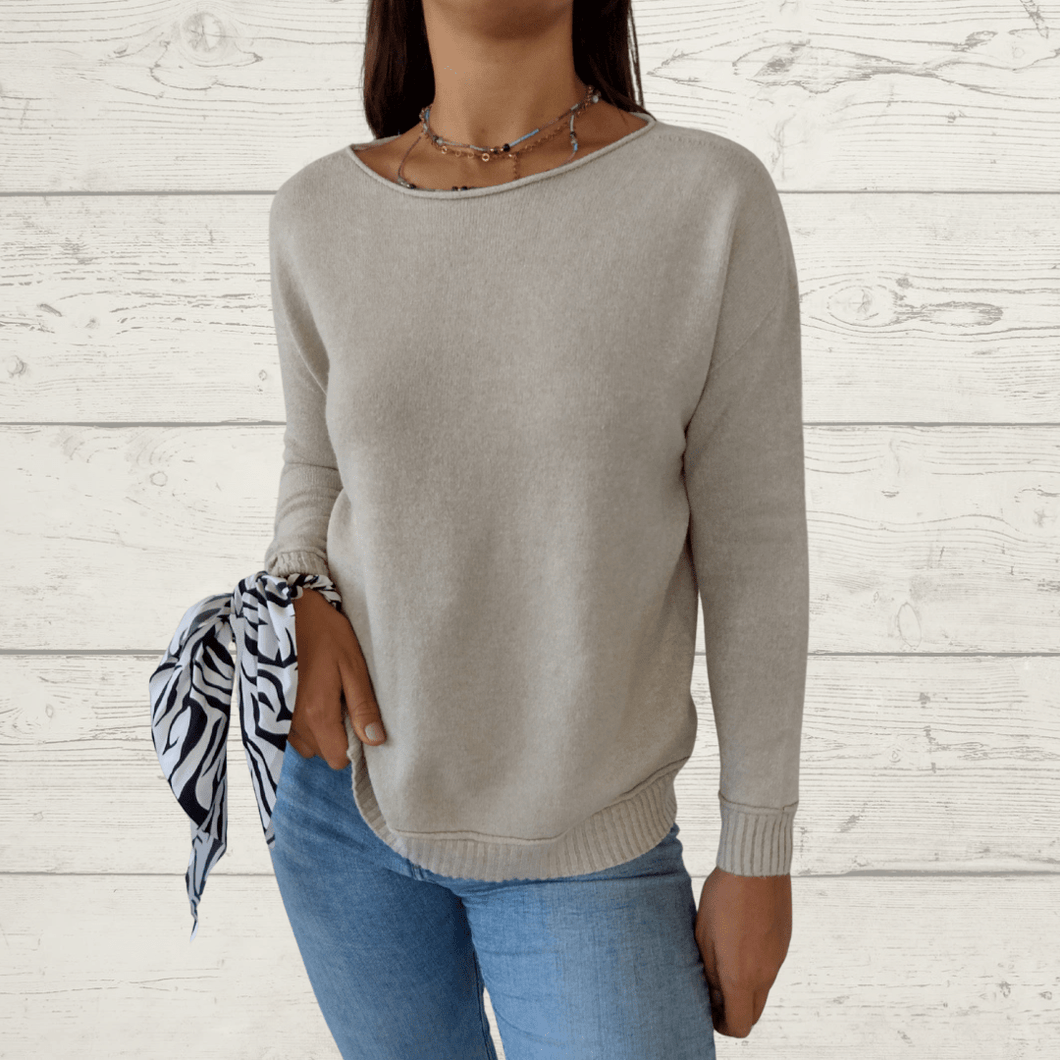 Sweater Italiano Venecia, color Beige